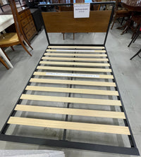 Double Bed Frame in Black Matte Metal