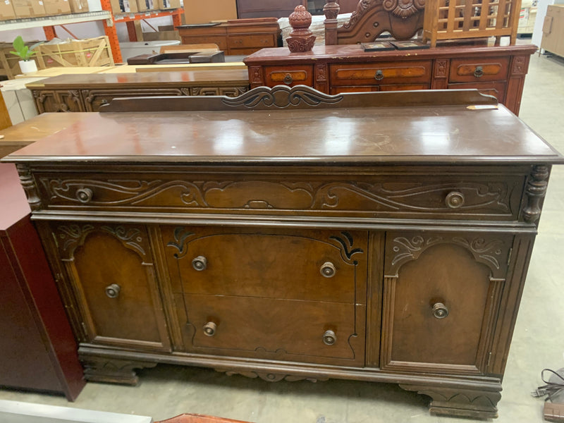 Wooden Sideboard With 3 Drawers