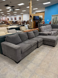 Light Grey L-Shaped Sectional Sofa