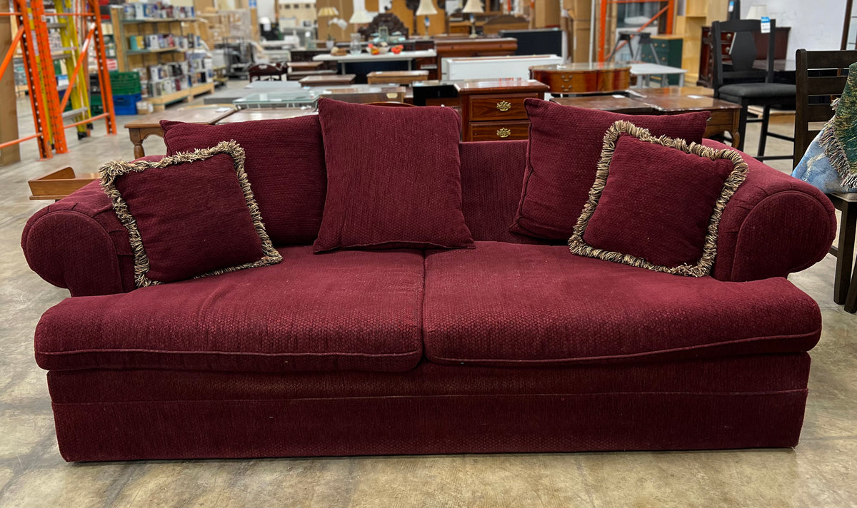 Burgundy Sofa