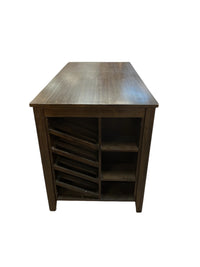 Counter Height Wooden Dining Table With Storage