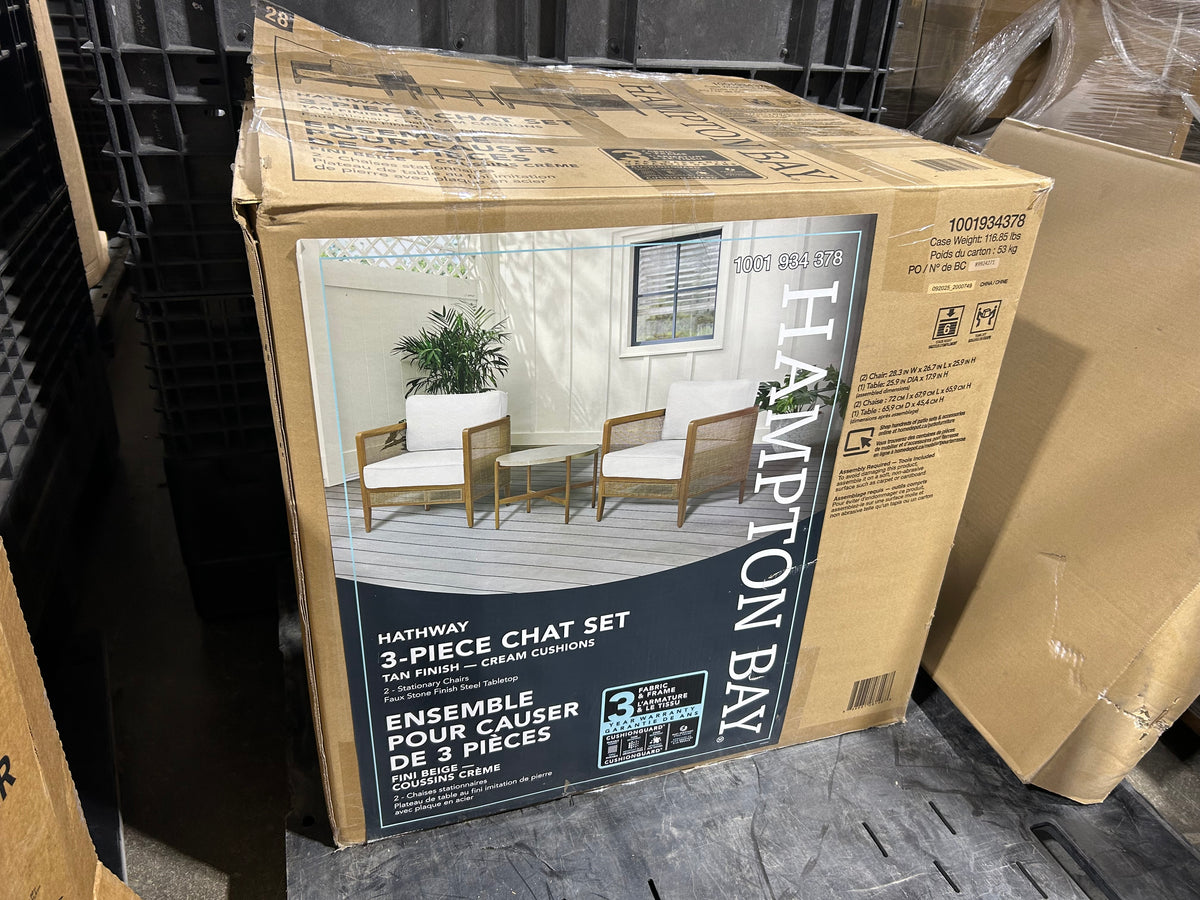 Hampton Bay Hathway 3-Piece Chat Set