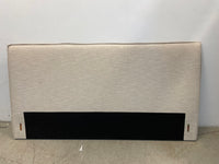 King Headboard in Beige Woven Fabric