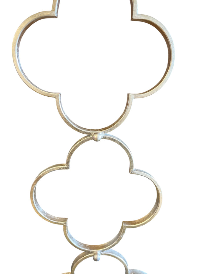Silver Wall Sconce with Linen Shade