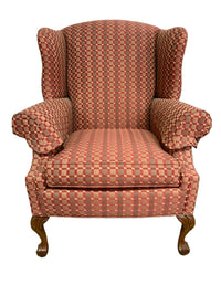 Sterling Checkered Wing Chair