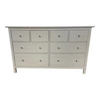 Bejeweled 8-Drawer White Dresser