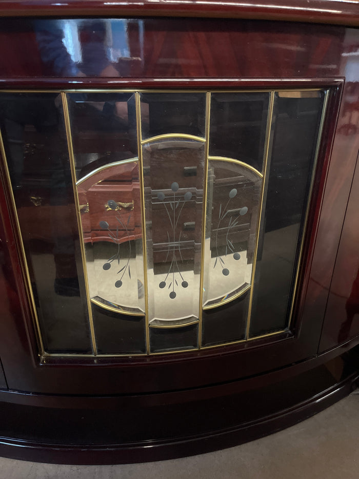 55"W Hutch with Cherry Finish