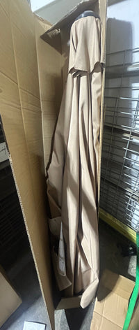 Outsunny Cantilever Patio Umbrella (Khaki)