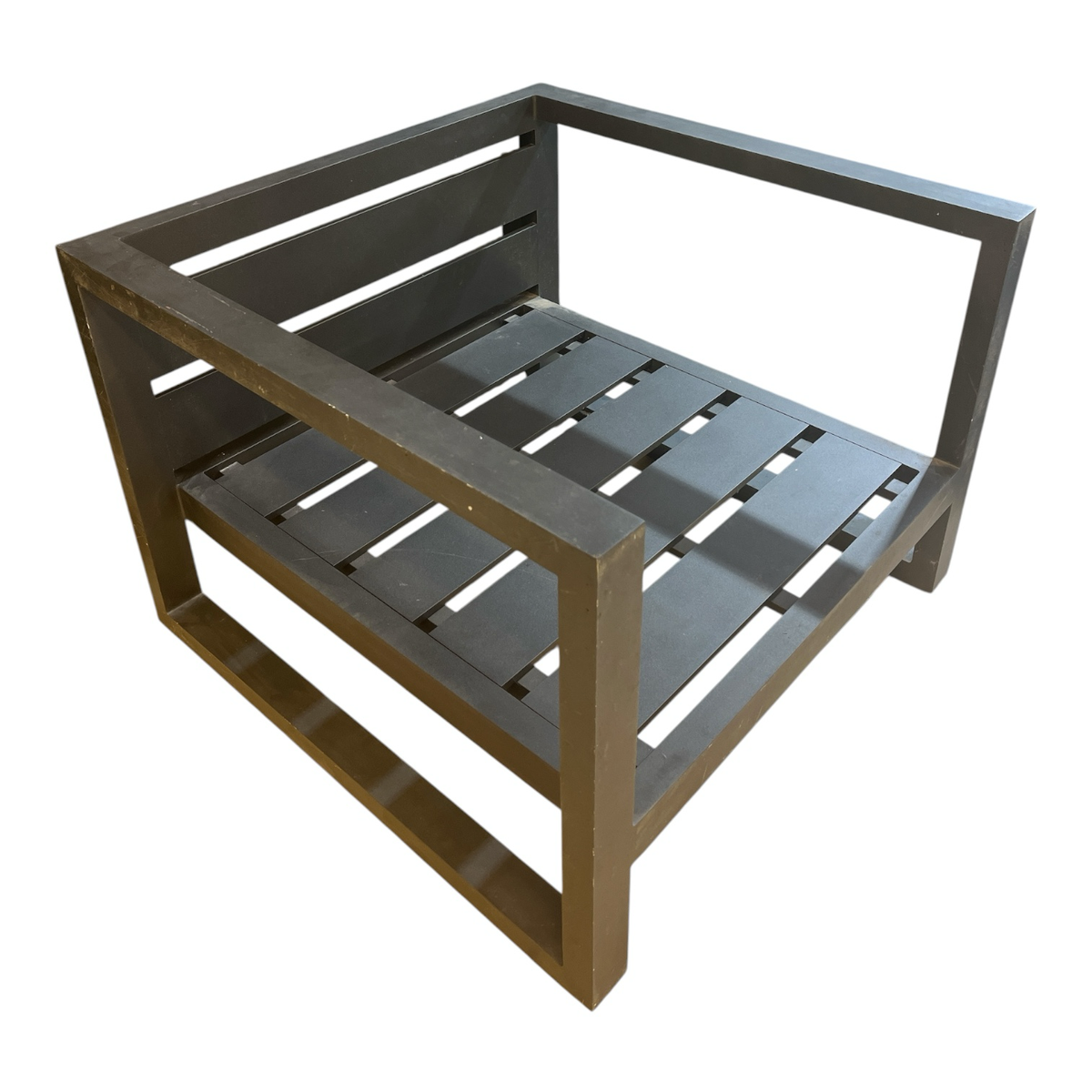 Modern Black Outdoor Lounge Chair Frame Only