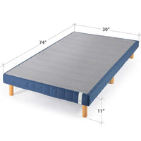 Justina Metal Mattress Foundation in Blue - Small Single 30x75