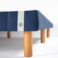 Justina Metal Mattress Foundation in Blue - Small Single 30x75