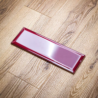 4" x 12" Burdeos Biselado Brillo Wall Tile in Glossy Red Wine Finish – 10.97 sq. ft. (34 per box)