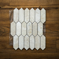 2" x 6" Marble Polished Mosaic Tile in Beige – 6.25 sq. ft. (5 per box)