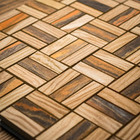 12" x 12" Wood Blend Mosaic Tile – 9.69 sq. ft. (10 per box)