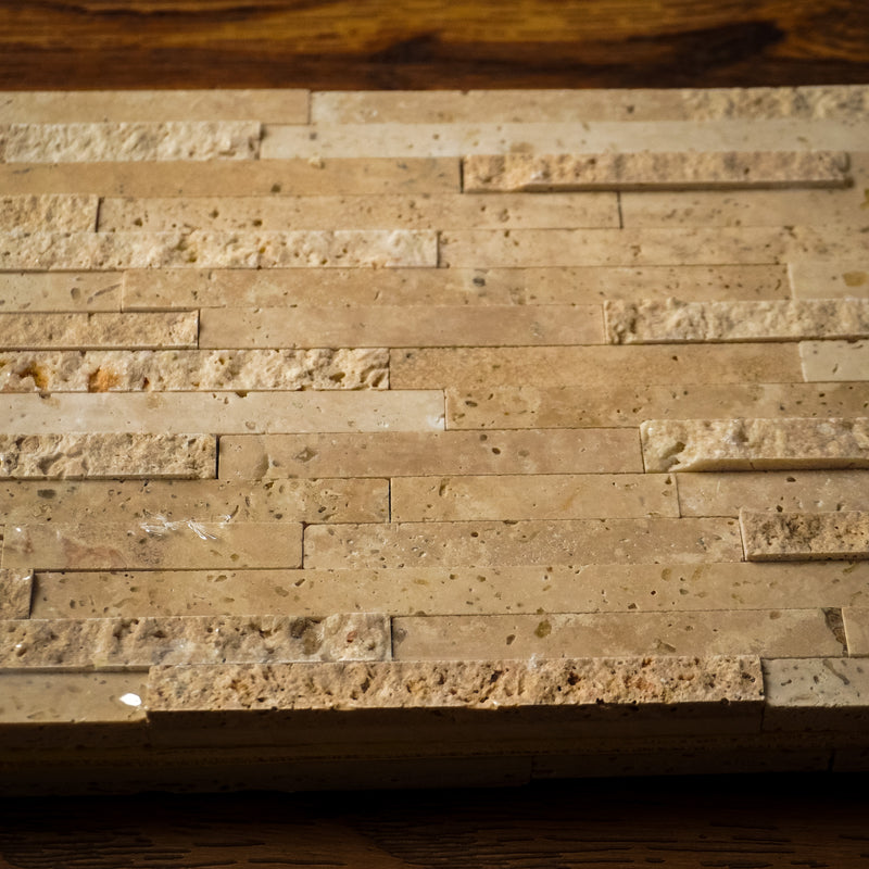 6" x 23.5" Trav Classico Natural Split Mosaic Tiles - 7.80 sq. ft. (8 per box)