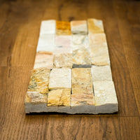 6" x 23" Yellow Stacked Natural Stone Tiles  5.80 sq. ft. (6 per box)