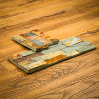 6" x 23" Rusty Stacked Natural Stone Tiles  5.80 sq. ft. (6 per box)