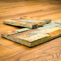 6" x 23" Rusty Stacked Natural Stone Tiles  5.80 sq. ft. (6 per box)