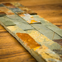6" x 23" Rusty Stacked Natural Stone Tiles  5.80 sq. ft. (6 per box)