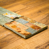 6" x 23" Rusty Stacked Natural Stone Tiles  5.80 sq. ft. (6 per box)