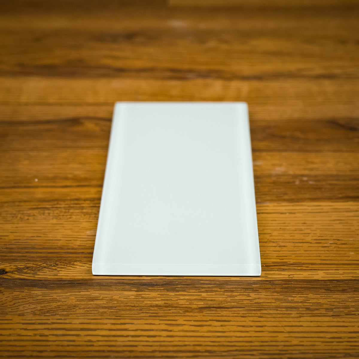 4" x 12" White Glossy ES58 Glass Tiles - 6.66 sq. ft. (20 per box)
