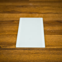 4" x 12" White Glossy ES58 Glass Tiles - 6.66 sq. ft. (20 per box)