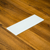 4" x 12" White Glossy ES58 Glass Tiles - 6.66 sq. ft. (20 per box)
