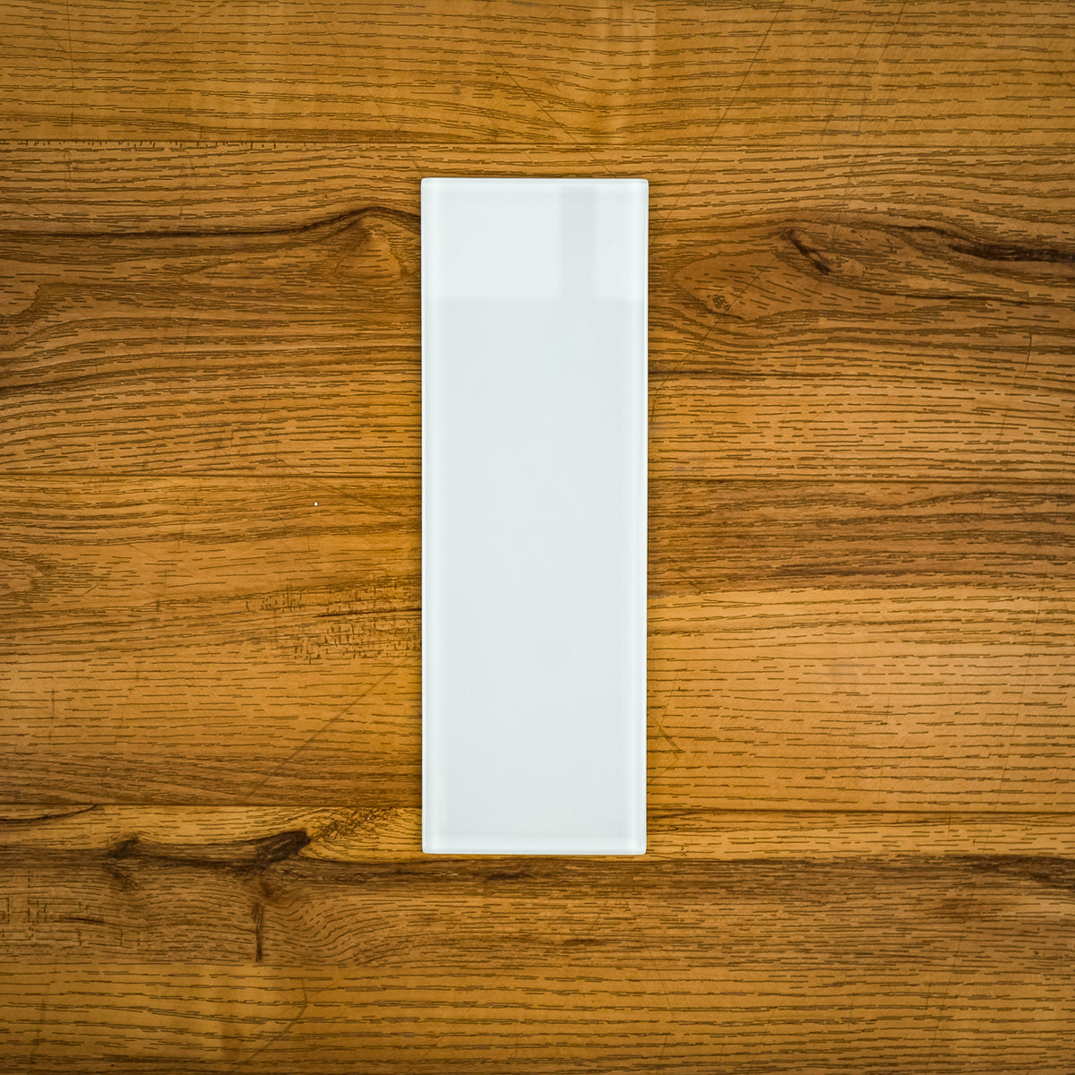 4" x 12" White Glossy ES58 Glass Tiles - 6.66 sq. ft. (20 per box)