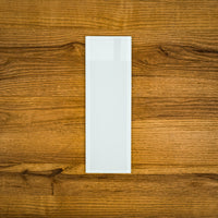 4" x 12" White Glossy ES58 Glass Tiles - 6.66 sq. ft. (20 per box)