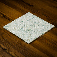 12" x 12" Mint-Green Marble Mosaic Tiles  11 sq. ft. (11 per box)