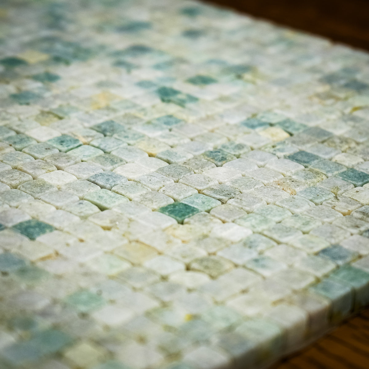 12" x 12" Mint-Green Marble Mosaic Tiles  11 sq. ft. (11 per box)