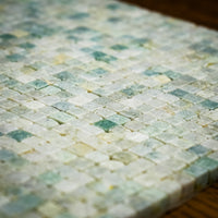 12" x 12" Mint-Green Marble Mosaic Tiles  11 sq. ft. (11 per box)