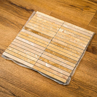12" x 12" Brown TravNoce-P Marble Mosaic Tiles  11 sq. ft. (11 per box)