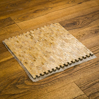 12" x 12" Trav-Noce Brown Marble Mosaic Tiles  11 sq. ft. (11 per box)