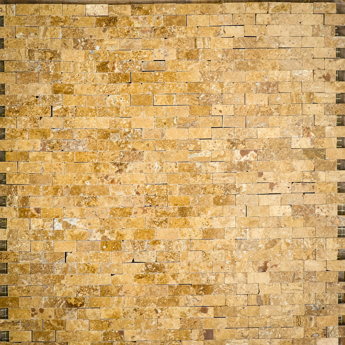 12" x 12" Trav-Noce Brown Marble Mosaic Tiles  11 sq. ft. (11 per box)