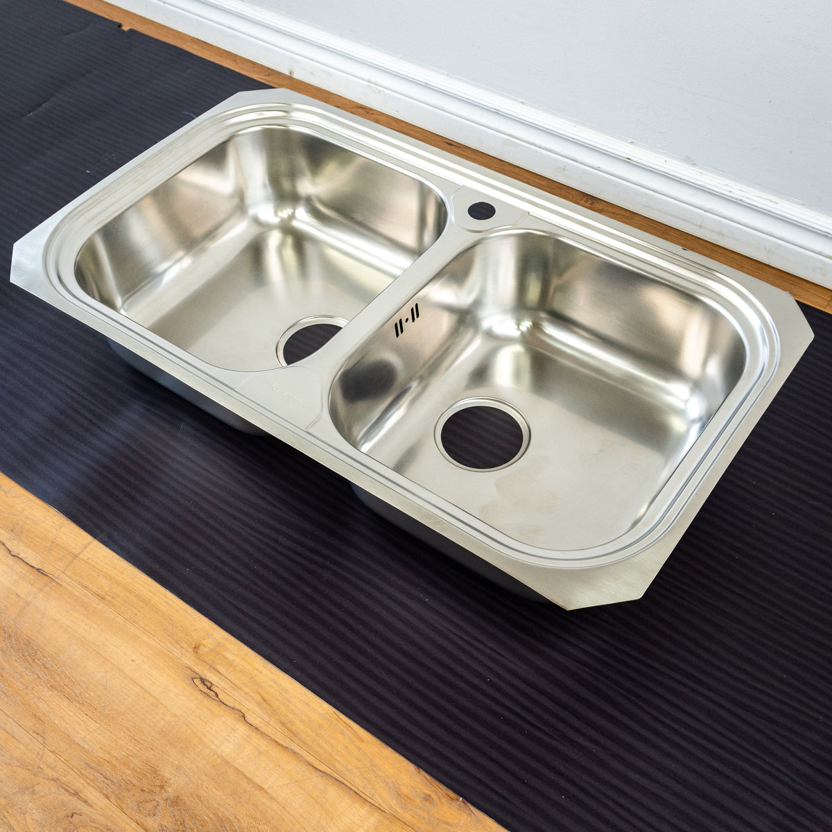 Foster Double Kitchen Sink - Stainless Steel