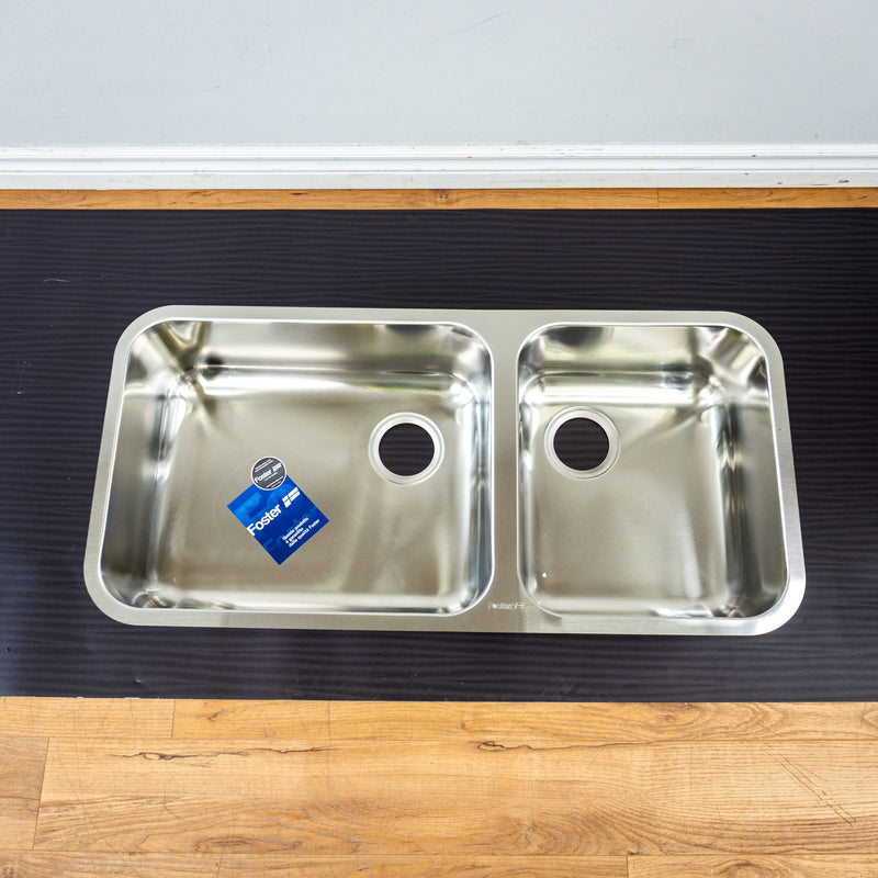 Foster Undermount Double Kitchen Sink - Stainless Steel