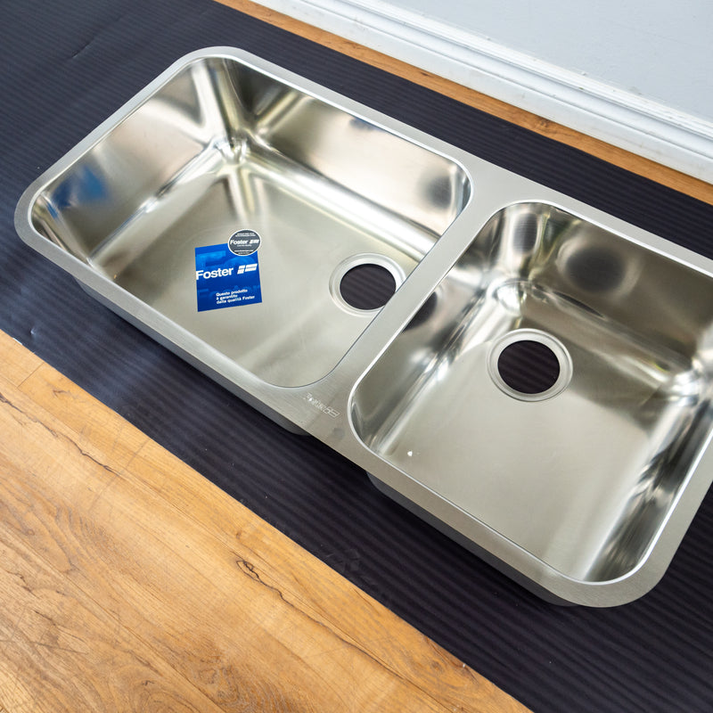 Foster Undermount Double Kitchen Sink - Stainless Steel