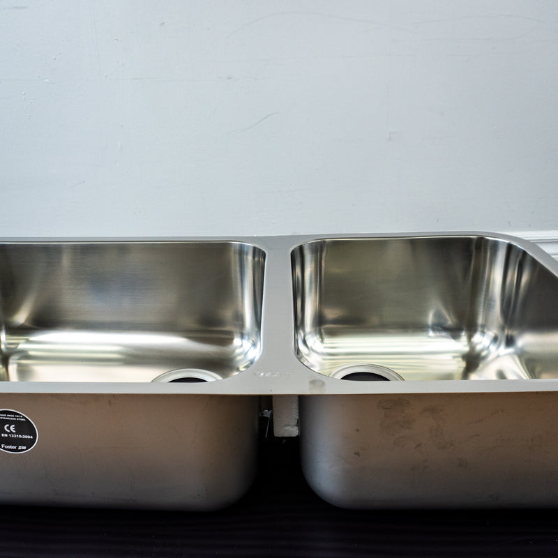 Foster Undermount Double Kitchen Sink - Stainless Steel