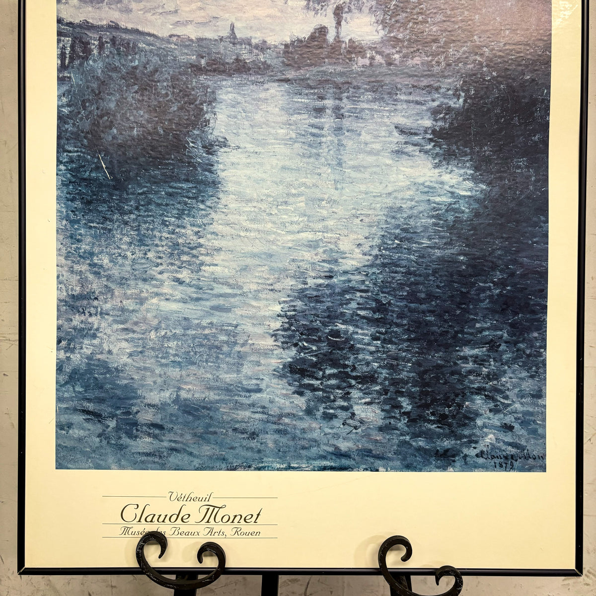 Framed Artwork - "Vétheuil - Claude Monet, Musée des Beaux Arts, Rouen"