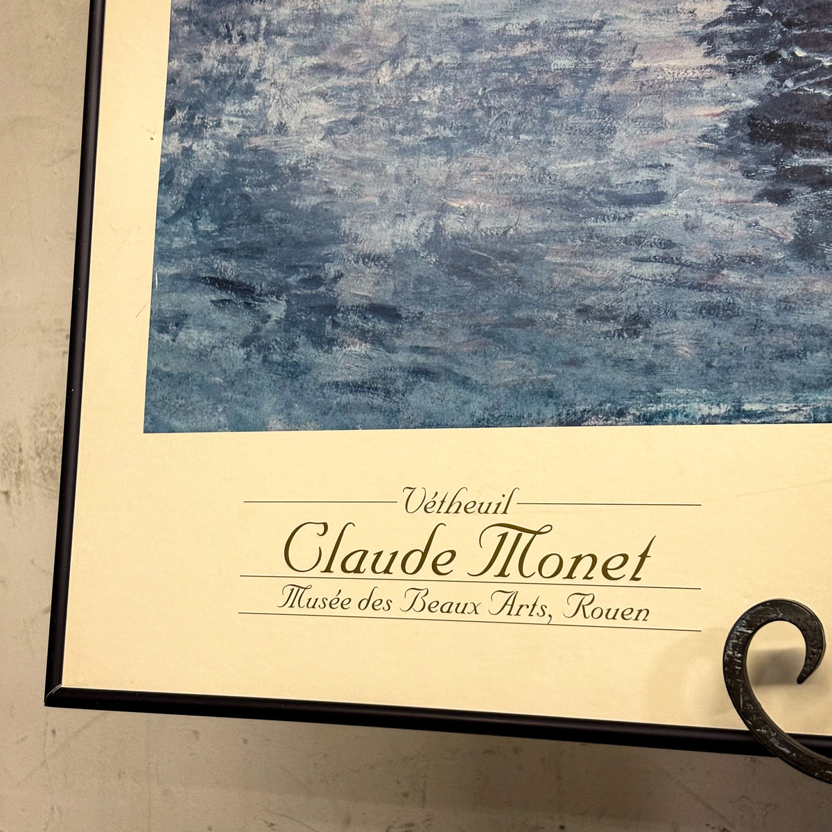 Framed Artwork - "Vétheuil - Claude Monet, Musée des Beaux Arts, Rouen"