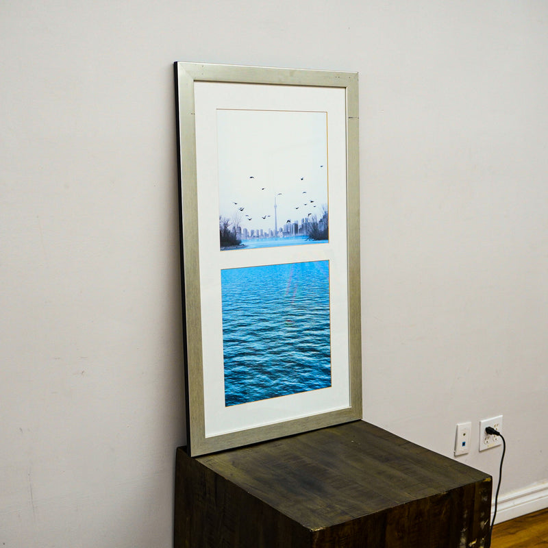 41 in x 24 in Framed Photo Of The CN Tower City View