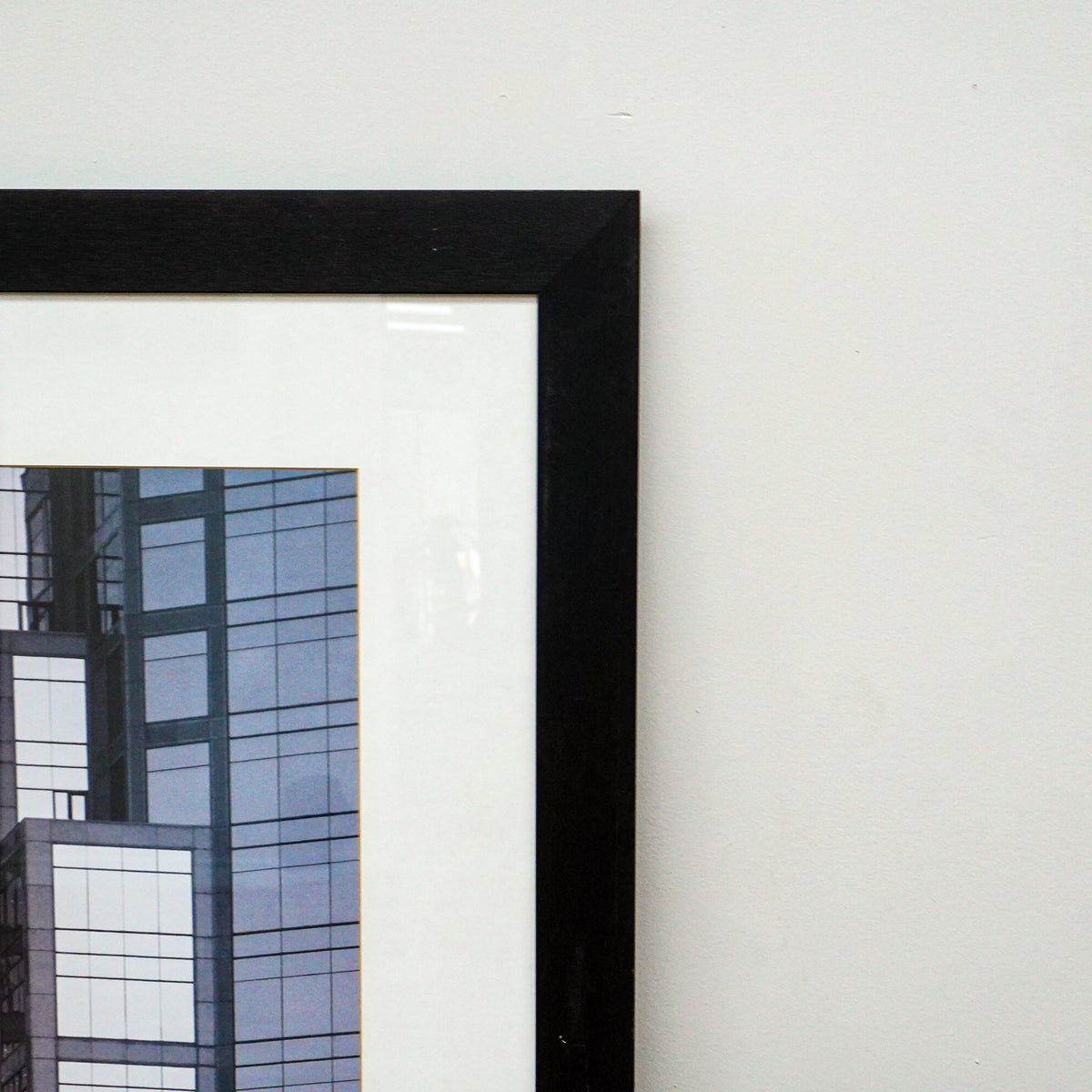 35 in x 35 in Framed Photo Of The Old City Hall Clock Tower