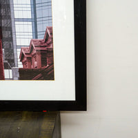 35 in x 35 in Framed Photo Of The Old City Hall Clock Tower