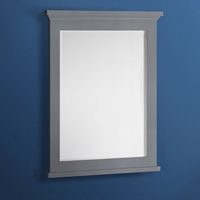 Fresca Windsor 30 inch W x 35 inch H Framed Wall Mirror in Gray Textured