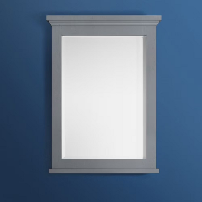 Fresca Windsor 30 inch W x 35 inch H Framed Wall Mirror in Gray Textured
