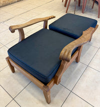 Vintage Mid-Century Solid Maple Morris Recliner Chair