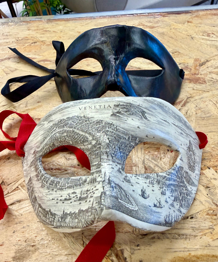 Set of 2 authentic Venetian Masks handmade by LaRicerca
