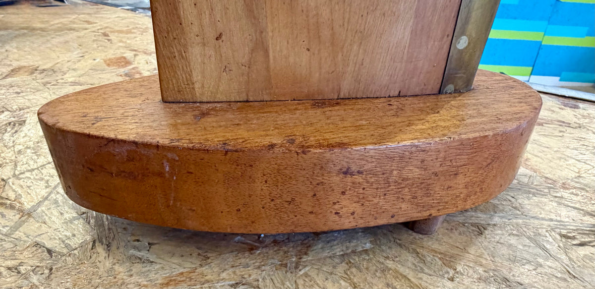 Vintage Mid-Century Propeller Blade Floor Stand| Aviation Trench Art