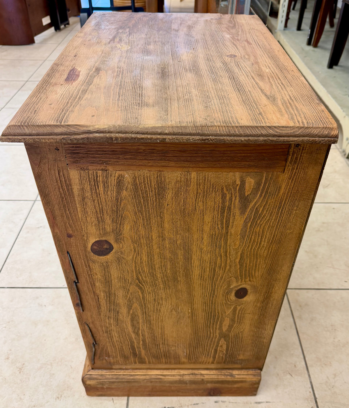 Handcrafted Mexican Rustic Solid Pine Cabinet / Nightstand